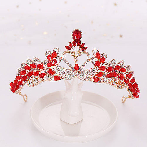 

Alloy Tiaras / Hair Accessory with Rhinestone / Glitter 1 Piece Wedding Headpiece