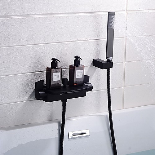 

Bathtub Faucet Electroplated Wall Mounted Ceramic Valve Bath Shower Mixer Taps