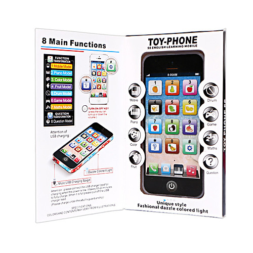 

Toy Phone Educational Toy Electronic Organ Y-phone Rechargeable Lights Music Lovely Simulation Music & Light with Screen Kid's Baby Boys' Girls' 1 pcs Toy Gift