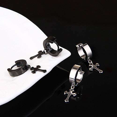 

Women's Men's Earrings Classic Mini Earrings Jewelry Black / Silver For Christmas Party Anniversary Carnival Festival 1pc