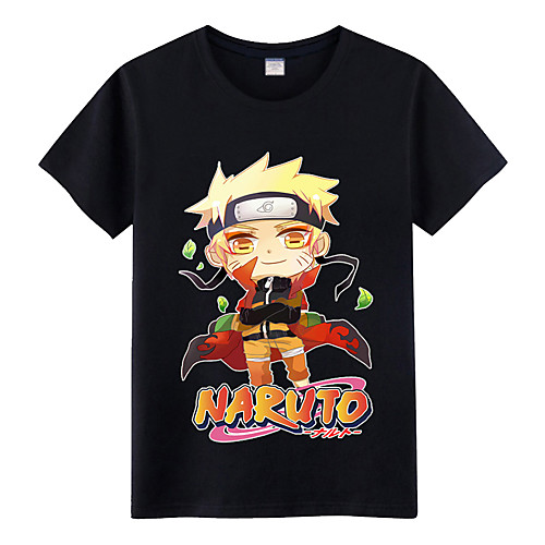 

Inspired by Naruto Naruto Uzumaki Anime Cosplay Costumes Japanese Cosplay T-shirt Print Short Sleeve Top For Men's