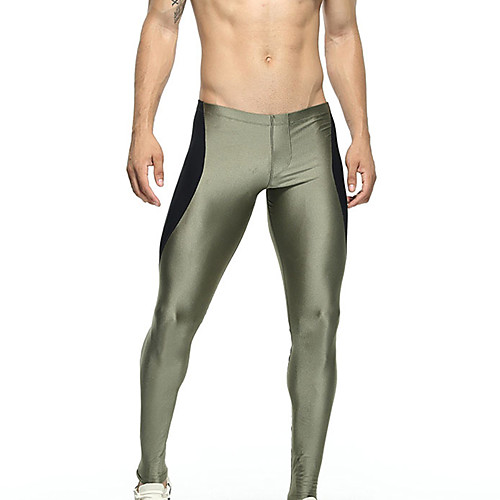 

TAUWELL Men's Running Tights Leggings Compression Pants Sports & Outdoor Leggings Fitness Gym Workout Running Jogging Quick Dry Breathable Soft Sport Army Green Dark Blue / Stretchy / Skinny