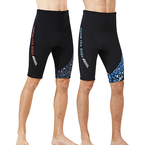 

Dive&Sail Men's Wetsuit Shorts 1.5mm CR Neoprene Diving Suit Bottoms Thermal / Warm Anatomic Design High Elasticity Half Sleeve Diving Water Sports Patchwork Autumn / Fall Spring Winter
