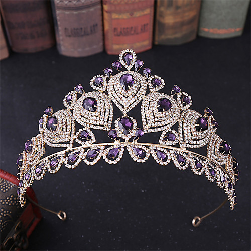 

Alloy Tiaras / Hair Accessory with Rhinestone / Glitter 1 Piece Wedding Headpiece