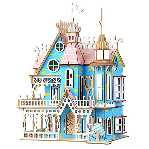 

3D Puzzle Model Building Kit Wooden Model Famous buildings House DIY Wooden Classic Kid's Adults' Unisex Boys' Girls' Toy Gift