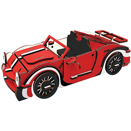 

3D Puzzle Jigsaw Puzzle Wooden Model Car DIY Wooden Natural Wood Unisex Toy Gift
