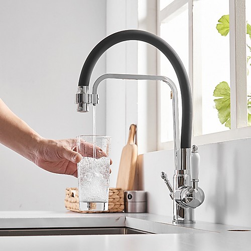 

Kitchen faucet - Single Handle One Hole Electroplated Tall / ­High Arc / Purified water Centerset Contemporary Kitchen Taps