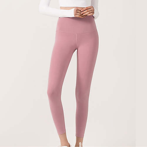 

Women's High Waist Yoga Pants Leggings Tummy Control Butt Lift Moisture Wicking Solid Color Black Pink Dark Blue Nylon Fitness Gym Workout Running Sports Activewear High Elasticity Skinny