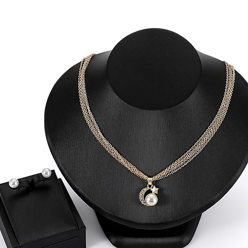 

Women's Jewelry Set Cut Out Precious Fashion Silver Plated Earrings Jewelry Gold For Christmas Wedding Halloween Party Evening Gift 1 set