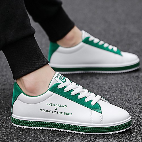 

Men's Comfort Shoes Microfiber Fall & Winter Sneakers Black / Green / Red