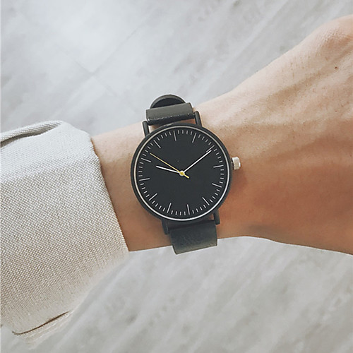 

Men's Dress Watch Analog Quartz Minimalist Chronograph Cute Casual Watch / One Year / PU Leather