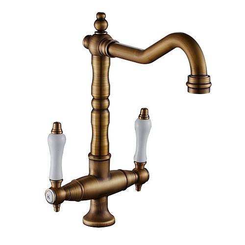 

Kitchen faucet - Single Handle One Hole Electroplated Standard Spout Centerset Contemporary Kitchen Taps