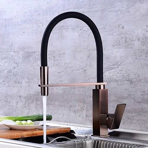 

Kitchen faucet - Single Handle One Hole Electroplated Standard Spout / Tall / ­High Arc Centerset Contemporary Kitchen Taps