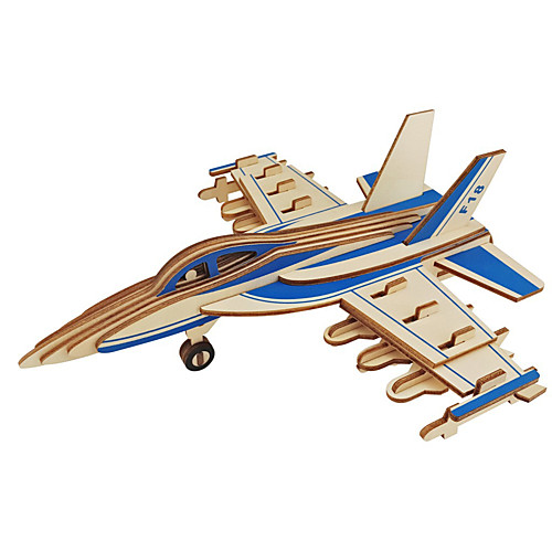 

3D Puzzle Jigsaw Puzzle Wood Model Model Building Kit Plane / Aircraft Simulation DIY Wood Natural Wood Classic Kid's Unisex Gift