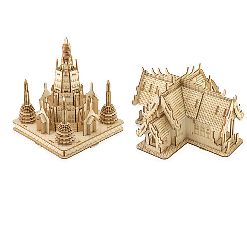 

3D Puzzle Jigsaw Puzzle Model Building Kit Houses Fashion Pilar Cathedral Kids DIY 1 pcs Classic Modern Contemporary Fashion Kid's Adults' Boys' Girls' Toy Gift / Wooden Model