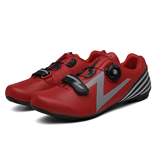 

Adults' Bike Shoes Road Bike Shoes Breathable Anti-Slip Mountain Bike MTB Road Cycling Cycling / Bike Silver Green Red Men's Women's Cycling Shoes