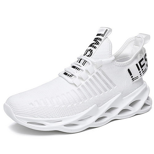 

Men's Trainers Athletic Shoes Comfort Shoes Sporty Daily Running Shoes Walking Shoes PU Breathable Shock Absorbing Light Brown White Black Fall & Winter