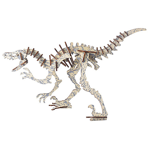 

3D Puzzle Jigsaw Puzzle Model Building Kit Dinosaur DIY Simulation Wooden Natural Wood Classic Kid's Unisex Toy Gift