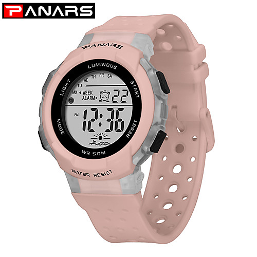 

SYNOKE Digital Watch Digital Sporty Stylish Silicone 30 m Water Resistant / Waterproof Calendar / date / day LCD Digital Outdoor Fashion - White Black Pink / Noctilucent / Large Dial