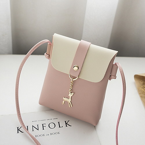 

Women's PU Crossbody Bag Solid Color Wine / Blushing Pink / Light Gray