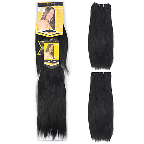 

Costume Accessories Hair Weft with Closure Straight Box Braids Natural Color Synthetic Hair Braiding Hair One Pair × 2