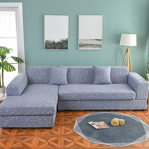 

Sofa Cover Romantic Yarn Dyed Polyester / Cotton Blend Slipcovers