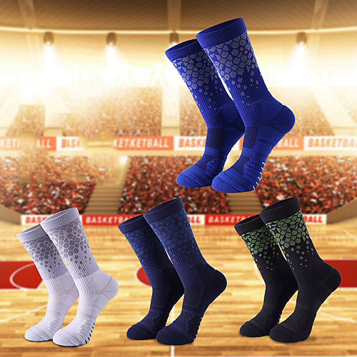 

Compression Socks Athletic Sports Socks Running Socks 1 Pair Men's Women's Tube Socks Socks Breathable Sweat-wicking Comfortable Running Active Training Jogging Sports Color Block Chinlon White Black