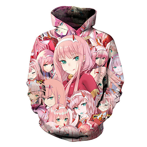 

Inspired by Cosplay Darling in the Franxx Cosplay Cosplay Costume Hoodie Polyster Print Printing Hoodie For Men's / Women's
