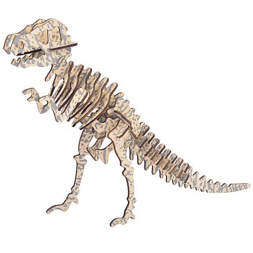 

3D Puzzle Model Building Kit Tyrannosaurus Dinosaur with Sound Sensor Electric Wooden Kid's Boys' Toy Gift