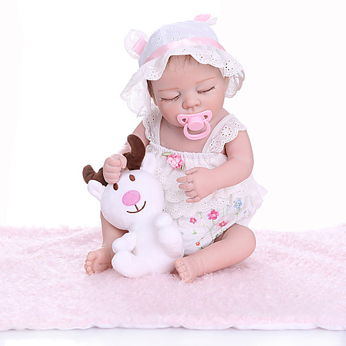

NPKCOLLECTION 20 inch Reborn Doll Baby Baby Girl lifelike Cute New Design Full Body Silicone Silicone Silica Gel with Clothes and Accessories for Girls' Birthday and Festival Gifts