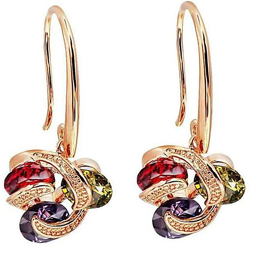 

Women's Earrings Hollow Out Flower Stylish Gold Plated Earrings Jewelry Gold For Gift Daily 1 Pair