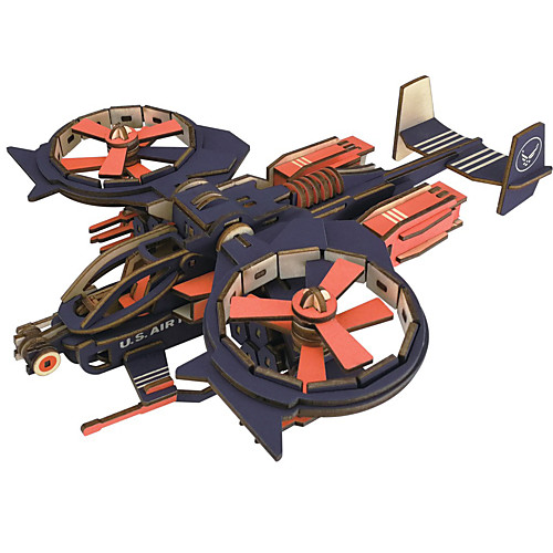 

3D Puzzle Wooden Puzzle Wooden Model Fighter Aircraft Airplane Creative DIY Educational Wooden 189 pcs Kid's Adults' Boys' Toy Gift