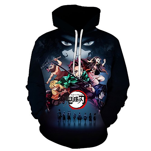 

Inspired by Demon Slayer: Kimetsu no Yaiba Cosplay Cosplay Costume Hoodie Polyster Print Printing Hoodie For Men's / Women's