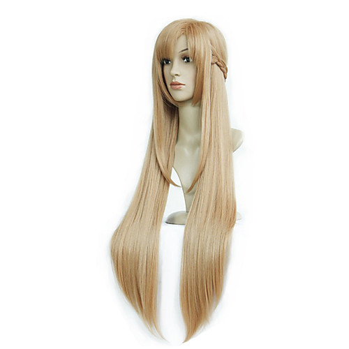 

Synthetic Wig Curly Asymmetrical Wig Long Light Brown Synthetic Hair 39 inch Women's Best Quality Light Brown