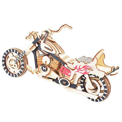 

3D Puzzle Jigsaw Puzzle Wooden Model Bicycle DIY Wooden Natural Wood Unisex Toy Gift