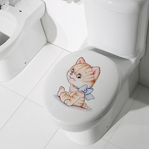 

Toilet Stickers - Animal Wall Stickers Animals Bathroom / Kids Room 1214.5cm