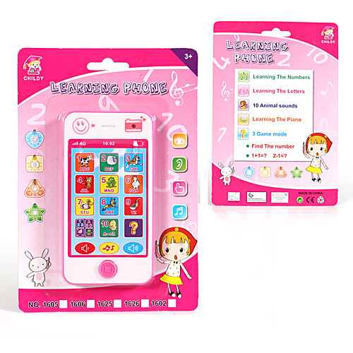 

HS-1602- Toy Phone Educational Toy Learning Pad Y-phone Touch Screen Rechargeable Cool Simulation Parent-Child Interaction Music & Light with Screen Kid's Child's All 1 pcs Toy Gift