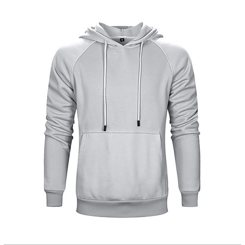 

Men's Hoodie Zip Up Hoodie Solid Colored Hooded Casual Hoodies Sweatshirts White Black Blue