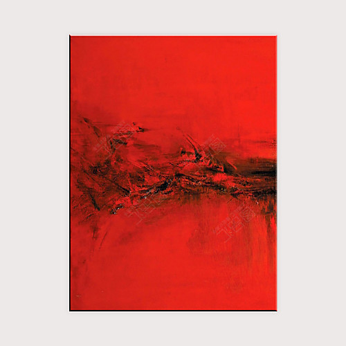 

Oil Painting Hand Painted Vertical Abstract Modern Rolled Canvas (No Frame)