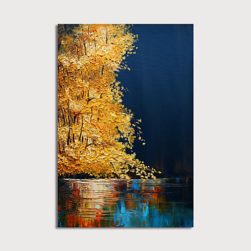 

Oil Painting Hand Painted Vertical Abstract Modern Stretched Canvas