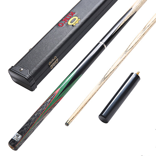 

O'MIN 3/4 2-Piece Cue Sticks Ash Ebony Snooker English Billiards Sports