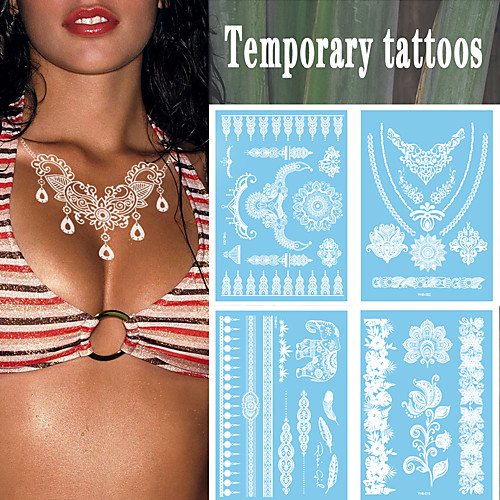 

1 pcs Temporary Tattoos Water Resistant / Waterproof / Safety / Best Quality Face / Body / Hand Water-Transfer Sticker Body Painting Colors