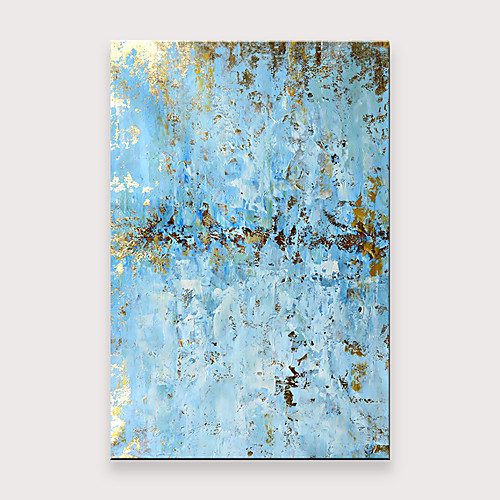 

Oil Painting Hand Painted Vertical Abstract Modern Rolled Canvas (No Frame)