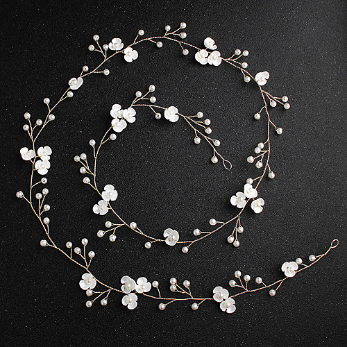

Resin / Plastic Headbands with Flower 1 Piece Wedding / Party / Evening Headpiece