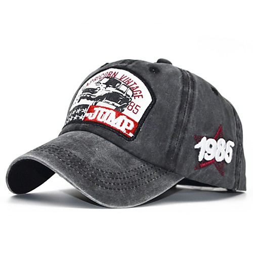 

Men's Unisex Basic Cotton Baseball Cap-Solid Colored Spring Summer Black Light Brown Army Green