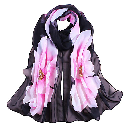 

Women's Active / Basic / Cute Rectangle Scarf - Floral