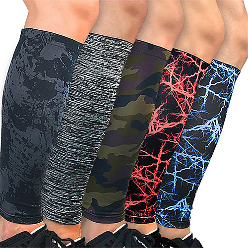 

Leg Sleeves Calf Support Calf Compression Sleeves Sporty for Running Marathon Hiking Elastic Breathable Sweat-wicking Men's Women's Polyester / Polyamide 1 Pair Sports Black Red Camouflage