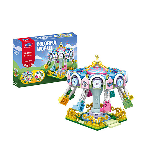 

Building Blocks 513 pcs Merry Go Round compatible ABSPC Legoing Simulation Train All Toy Gift / Kid's