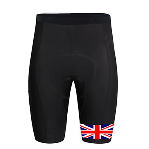 

21Grams Men's Cycling Shorts Spandex Bike Pants / Trousers Bottoms Quick Dry Breathable Sports Solid Color American / USA National Flag Black Mountain Bike MTB Road Bike Cycling Clothing Apparel Bike