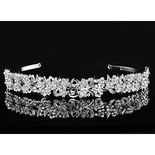 

Accent / Decorative Alloy Headpiece / Hair Accessory with Crystals / Rhinestones 1 Piece Wedding / Special Occasion Headpiece